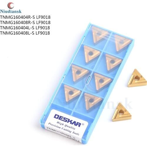 TNMG160404R-S TNMG160408 R-S TNMG160404 L-S TNMG160408 L-S LF9018 original genuine carbide inserts CNC lathe turning tool,10PCS