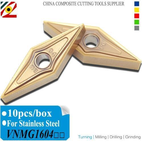 EDGEV CNC Carbide Insert VNMG160404 VNMG160408 VNMG331 VNMG332 Lathe Turning Tools Tungsten Blade Machining stainless steel M