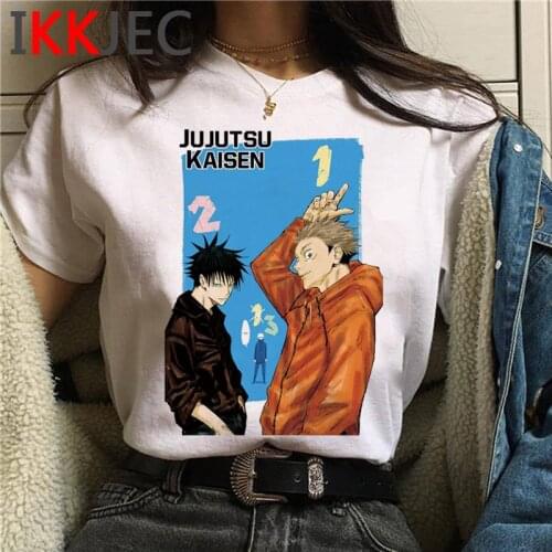 Jujutsu Kaisen t-shirt clothes men white t shirt vintage graphic tees kawaii clothes t-shirt graphic tees women vintage