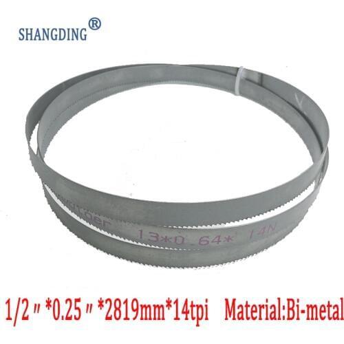 Top Quality 112"x 1/2" x 0.25" or 2819*13*0.65*14tpi bimetal M42 metal bandsaw blades for European band Best Pricesaws