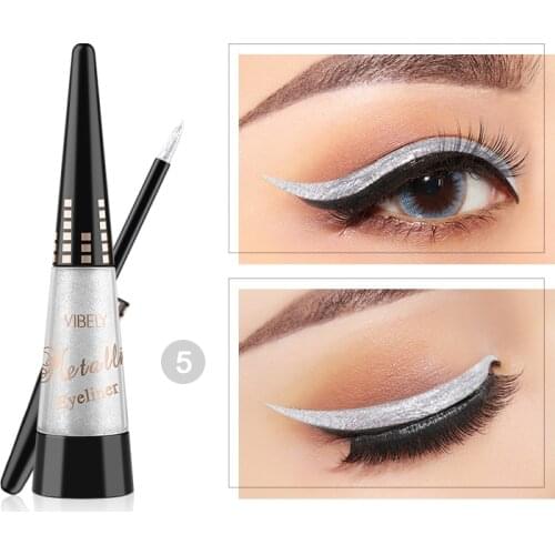 Colorful Shiny Pearly Eyeliner Diamond Highlight Eyeliner Cosmetics Women Pigment Liquid Glitter Eyeliner Makeup Beauty TSLM1
