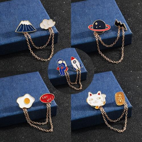 ZHENKEROU Gold Brooches For Clothes