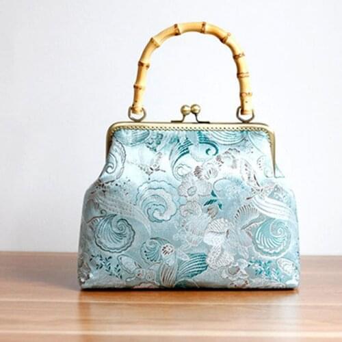 Female bag Fashion silk handbag cheongsam bag handmade Evening Bags Women Purse Womens handbags shoulder bag