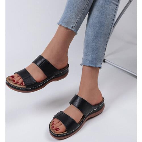 Women Sandals Retro Gladiator Summer Shoes for Women Flip Flops Fashion Beach Ladies Sandals Slippers Female Shoes Plus Size 43