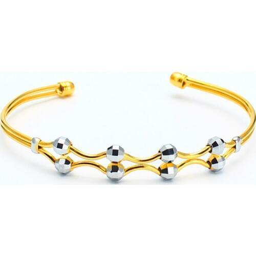 Free Size Dubai Gold Bangles For Women/Girls Gifts Gold/Silver Plated Fashion Jewelry African/Ethiopian/Kenya Items