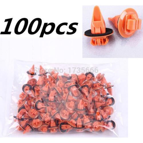 100PCS Wheel Flare Moulding Clip Retainer With Sealer For Toyota 4Runner FJ Cruiser Highlander 75397-35010