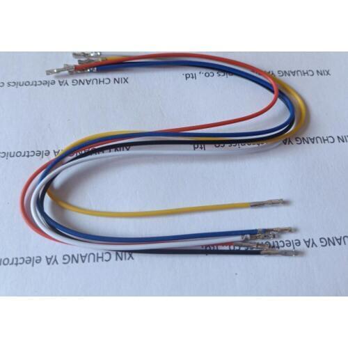 1P 1PIN 2.54mm Coloured DuPont female terminal wire two head female to female extension cord Connects Cables 25cm 24AWG