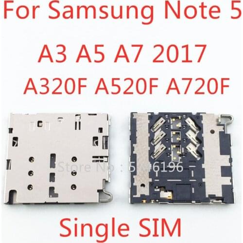 2-10pcs For Samsung Galaxy Note 5 N920C N920I A320F A520F A720F SIM Card Reader Holder Connector Slot Replacement Repair Parts