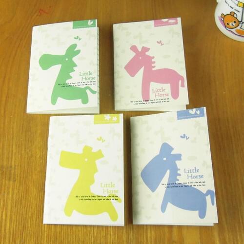 2pcs/lot Korean Cartoon Creative Stationery Notepad Office Supplies School Cute Cartoon hippo Filofax Notebook Diary Students