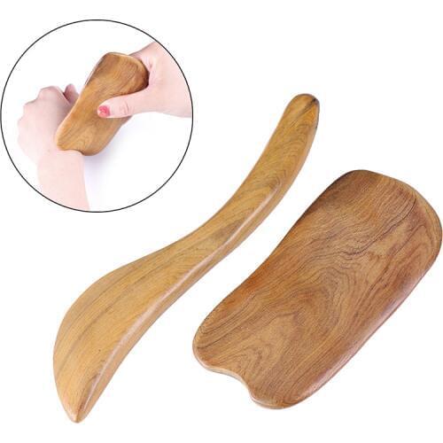 2pcs Sandalwood Gua Sha Board Massage Scraper guasha Plates Slimming Guasha Body Care Massage Tool For Back Arm
