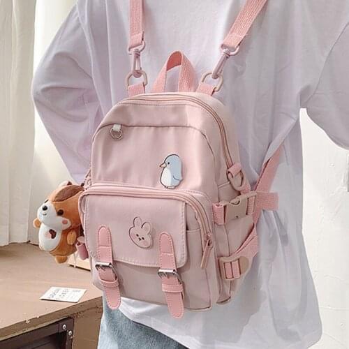 2021 Fashion New Multi-Function Small Bagpack Ladies Travel School Backpack Mini School Shoulder Bag for Teenage Girls
