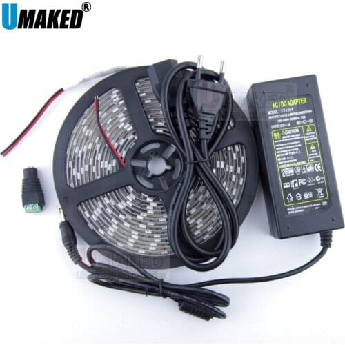 5m SMD3528 120leds/m DC12V waterproof LED flexible strip ligh+12V 4A Adapter transformer holiday light, Christmas light