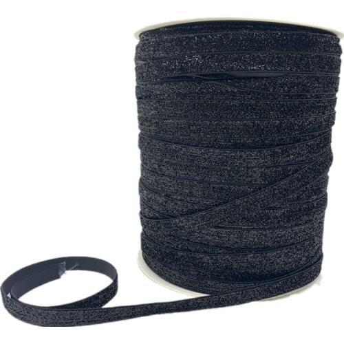 6MM-38MM Black Glitter Velvet Ribbon Handmade Wedding Party Decoration Ribbon For Gift Wrapping DIY Hair Sewing Fabric