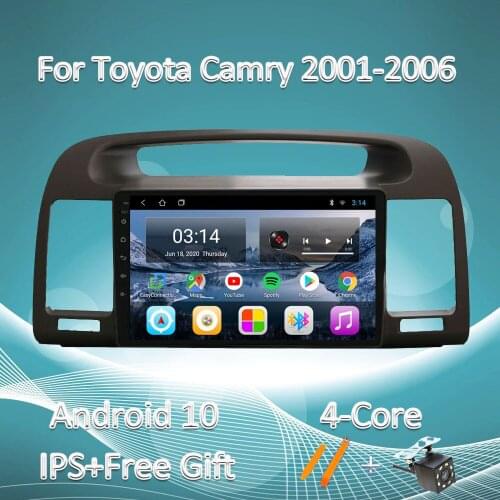 For Toyota Camry 5 XV 30 2001 - 2006 Car Radio Multimedia Video Player Navigation GPS Android 10.0 No 2Din DVD Bluetooth BT WIFI