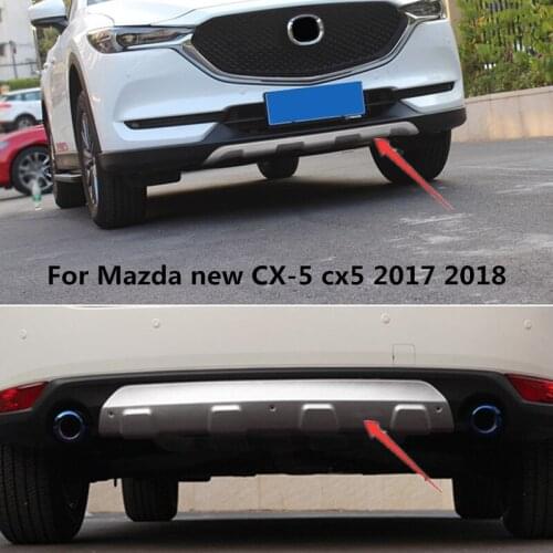 Auto parts modeling Stainless Steel Front + Rear Bumper Diffuser Protector Guard Skid Plate For New MAZDA CX-5 CX5 2017 2018