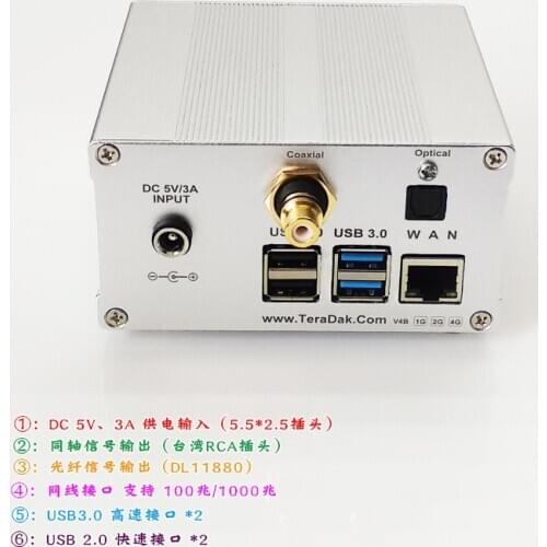 Raspberry Pi 4B HIFI DiGi Lossless Digital Player Digital Turntable