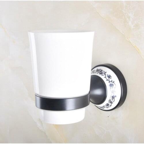 Bathroom Cup Holder Oil Rubbed Bronze Single Cup Holder Bathroom Ceramic Cup Rack Holder Bathroom Accessories Nba293