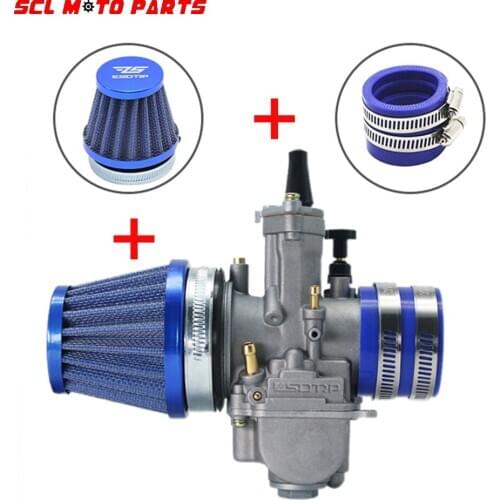 ALconstar-Racing Motorcycle PWK 21 24 26 28 30 32 34mm Carburetor + Air Filter + Intake Manifold Boot Holder For ATV Scooter