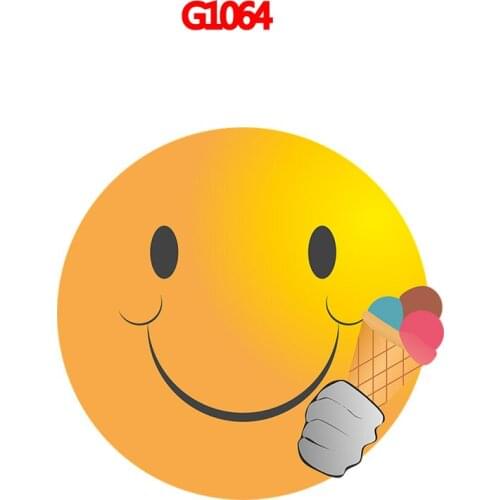 Colorful Smiley Car Decal Styling Engine Hood Motorcycle Decal Decor MuralPVC Covers Autosticker Car-Styling