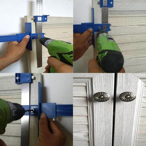 Multi-function Drill Punch Locator Furniture Woodworking Drill Guide Drilling Dowelling Hole Saw Adjustable