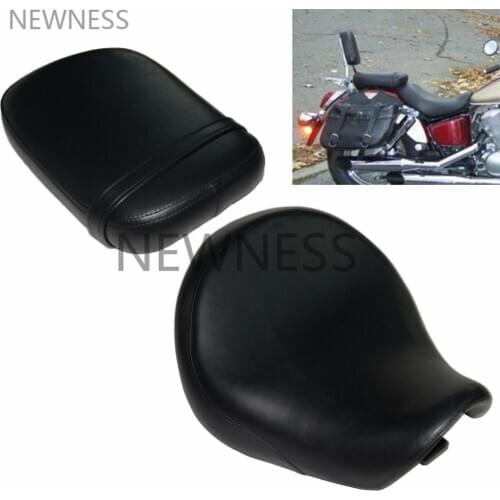 Motorcycle Leather Rear Front Driver Cushion Seat Set For Honda Shadow Spirit VT750 ACE VT750C VT750CD 2004-2013