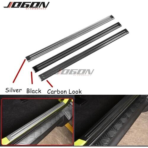 1pcs S.Steel For Suzuki Jimny JB64 JB74 2019-2020 Car Rear Trunk Bumper Sill Scuff Plate Guard Threshold Cover Accessories