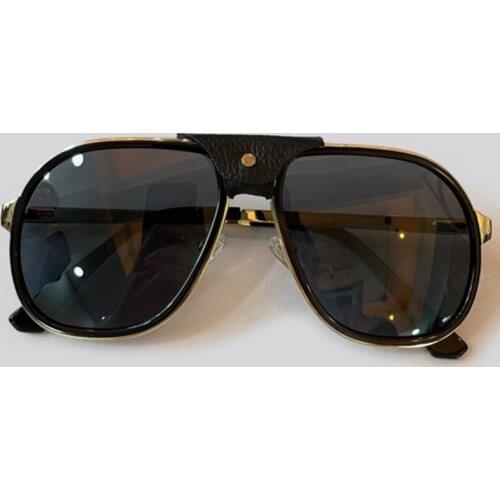 2021 New Fashion Sunglasses Women Gradient Alloy Luxury Brand Design Acrylic Glasses Female Pilot Eyewear UV400 De Sol