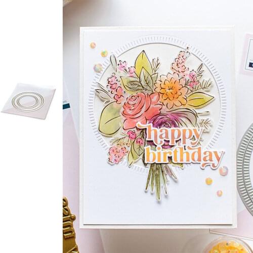 New Basis Circle Metal Cutting Dies Scrapbook Diary Decoration Stencil Embossing Template DIY Greeting Card Handmade 2021 NEW