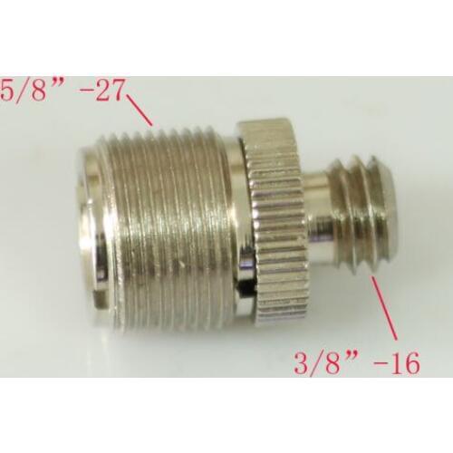 New assembly unit Microphone Screw Thread 3/8"-16 male to 5/8"-27 male Adaptor