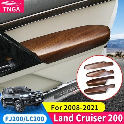 Suitable for Toyota Land Cruiser 200 Modification Decoration Peach Wood Door Armrest Cover Door Edge to Prevent Scratch