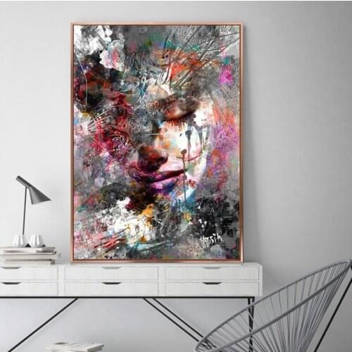 Full square/round diamond painting abstract girl 5d diy diamond painting colorful lady mosaic rhinestone picture room decoration