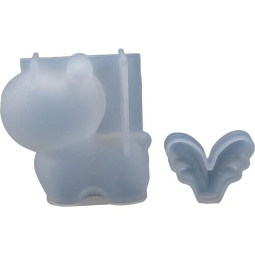 1kits DIY Crystal Epoxy Mold 3D Cute Deer Antler Doll Decoration Silicone Handmade Mold Jewelry Making Aceessories