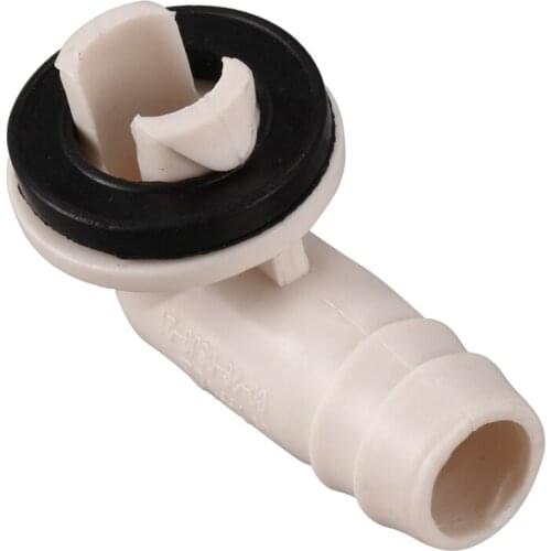 Air Conditioner Ac Drain Hose Connector Elbow Fitting with Rubber Ring for Mini-Split Units and Window Ac Unit 3/5 Inch(15Mm)