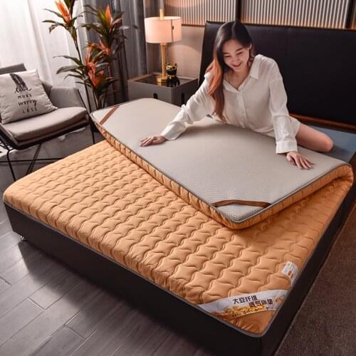 Thick cotton mattress, soy protein fiber cushion, home hotel mattress pad, foldable mattress, quilt, double mats, bottoming