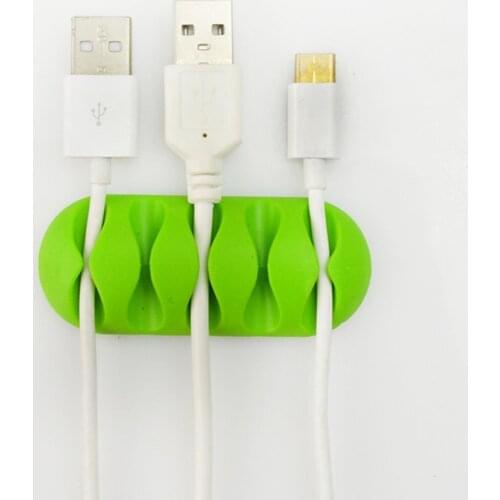 Mobile Phone Cable Winder USB Smart Devices Charging Wire Organizer Cable Clips Cord Holder Desk Storage Management Line Winders