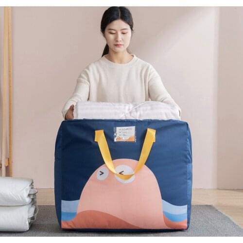 Big Capacity Clothes Storage Bag Blanket Quilt Closet Sweater Organizer Box Pouches Clothes Container Travel Home Accessory