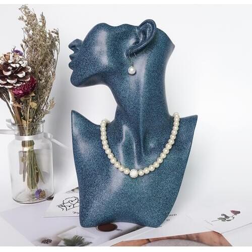 High quality Resin Female Portrait Model Stand For Earring Jewelry Necklace Display,Manikin Torso