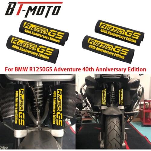 For BMW R1250GS Adventure 40th Anniversary Edition Fork Protection Cover Shock Absorber Dust Protector Stretch Fabrics Sleeve
