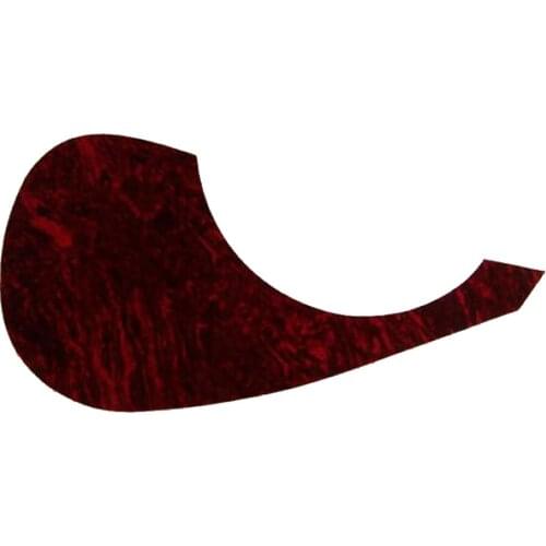 Red Bird Shell Guitar Pickguard PVC for Acoustic Guitar Replacement Parts New