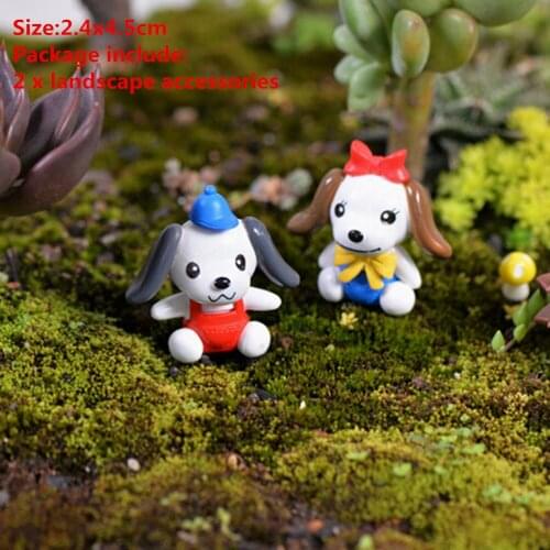 1/2Pieces Sweety Lovers Couple Chair Figurines Miniatures Fairy Garden Gnome Moss Terrariums Resin Crafts Home Decoration