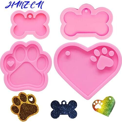 1PCS Dog Footprint Feet Mould Cake Molds Bone Mold Creative Cookie Fondant 3D DIY Cat Paw Silicone Bakeware Kitchen Accessories