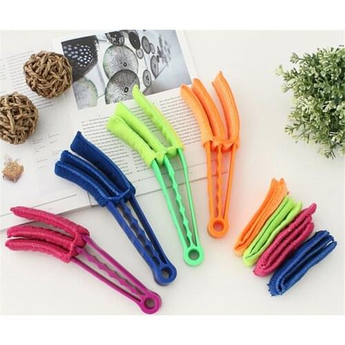 1pcs Cleaning 3-blades Window Blinds Brush Air-conditioner Outlet Cleaning Tool Multi-purpose Brush 5z