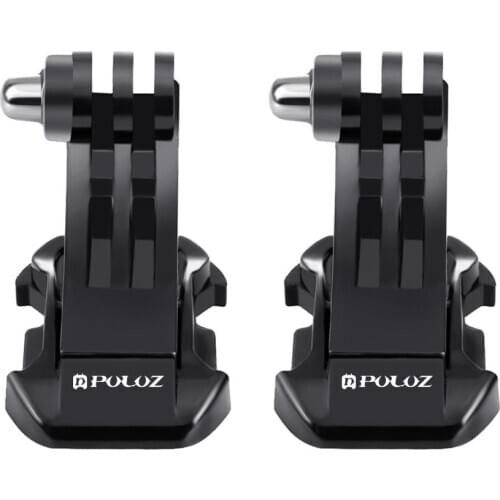 2 PCS Gopro Go pro 9 Camera Vertical Surface J-Hook Buckle Mount Set for GoPro HERO 9 HERO6 / 5 /5 Session Action Camera etc