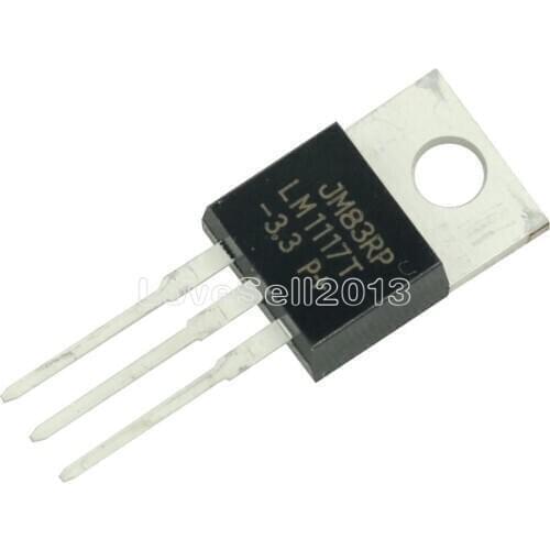 2 PCS LM1117T-3.3 TO220 LM1117-3.3 LM1117T 3.3V LM1117 TO-220 NEW