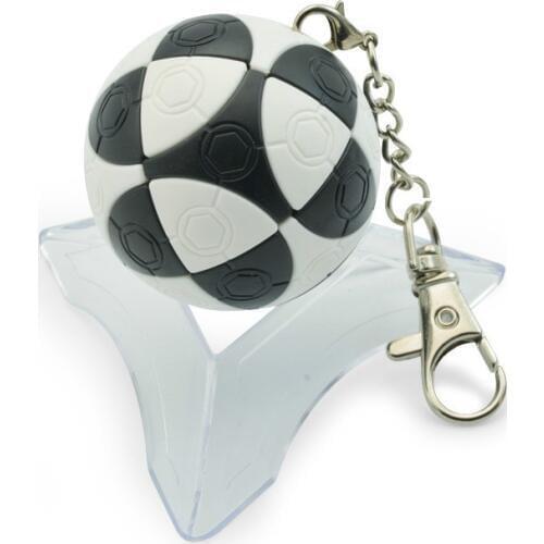 4cm Lefun Mini Black and White Football Magic Cubes Keychain Strange Shape Twisty Puzzle Christmas Gift