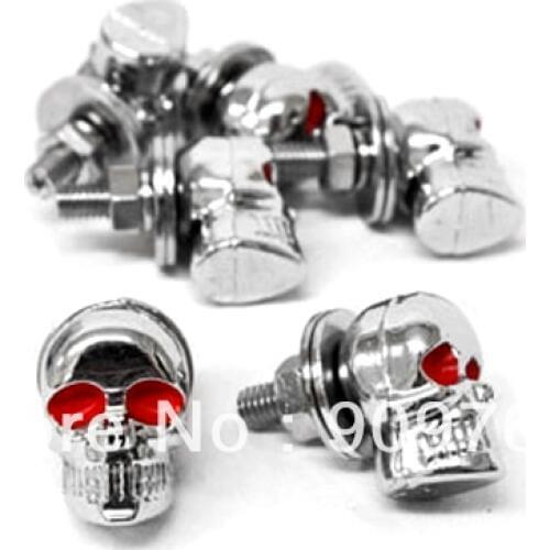 6 Pcs Skeleton Skull Bolt Nuts Screws For Yamaha Vmax V Max VMX 1200 Kawasaki VN Vulcan 700 750 Suzuki Boulevard S40 S50 S83