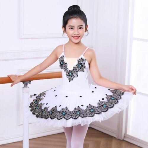 White Fairy Professional Pancake tutu Jagged tulles Platter Performance Tutus for Women Classical Ballet Stage Costume