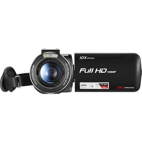 Freeship 10X Optical Zoom 120X Digital Zoom Camera Video Professional 24Mp 3.0" FHD 1080 Pro HD Camcorder HDV-Z80