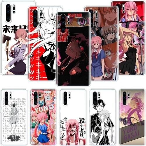 Mirai Nikki Gasai Yuno Anime Phone Case For Huawei Honor 10 9 20 9X 8A 8X 8S 7A 7X Lite Pro 10i 20i Y5 Y6 Y7 Y9 2019 Cover Coque