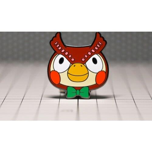 Animal Crossings Enamel Pins Owl Fossils Curator Blathers New Horizons Brooch Game Fan Collect Badge Accessories Unique Gift